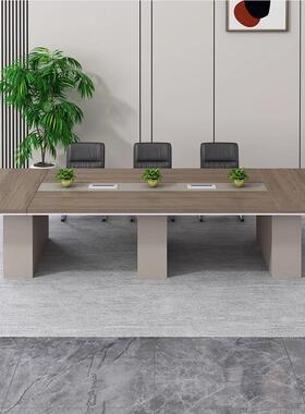 办公桌室加合议厚会议桌长桌子工作台会HYZ-24-0室桌椅组接待办公