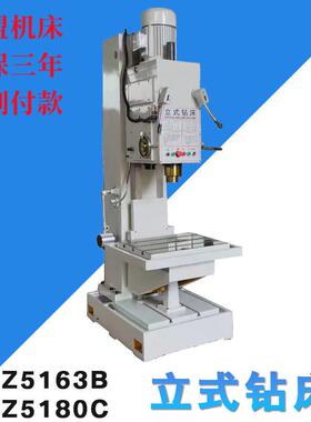 鲁盟立式钻床Z5180立钻行程加长自动钻孔Z516台式钻床
