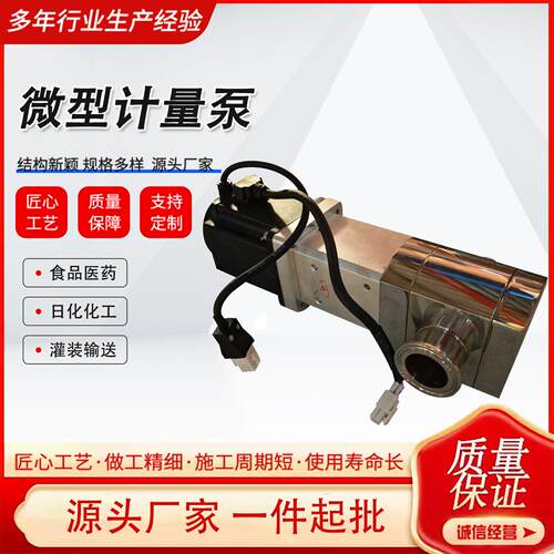 60L微型磁力计量泵灌装系统304食品泵饮料食用油化工实验室泵