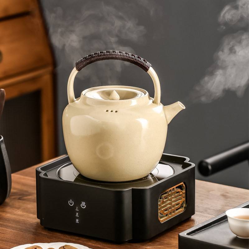 中式茶具提梁壶套装大容量家用冷水壶办公室会客轻奢陶瓷茶几茶壶