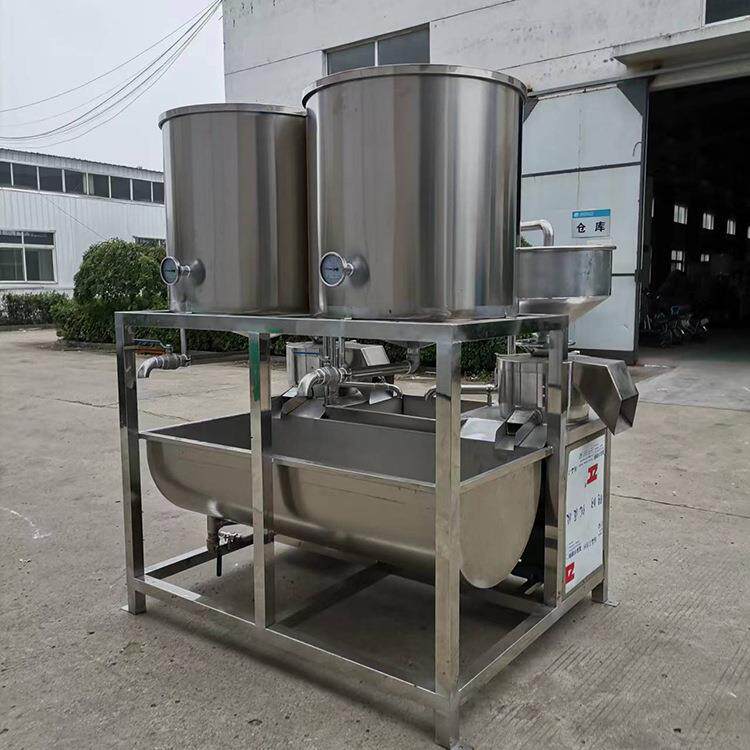 卤水大豆腐机器设备 商用豆腐机生产线 磨浆煮浆压制全套配置说明