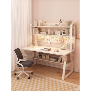 学习桌高中生家用学习桌成人简易台式办公桌家用电脑桌书桌书架一