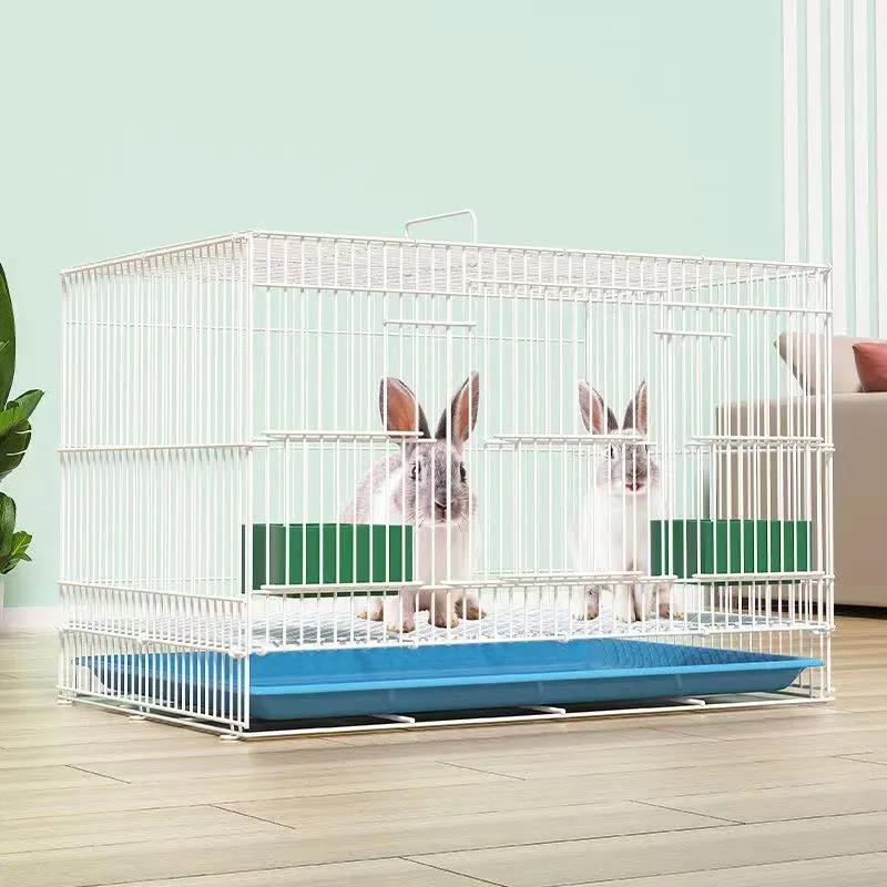 养兔子笼特大号幼兔笼带厕所加密加粗养兔笼可折叠宠物笼宠物专用