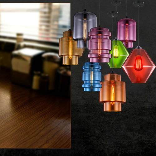 村美式乡代简约新现款性玻璃wmd5025吊灯客厅餐厅吧台个创意走廊