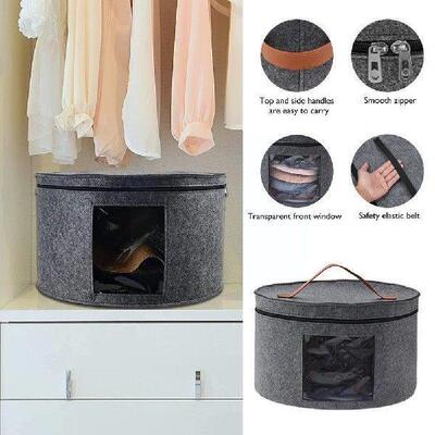 Hat Box Large Capacity Foldable Dustproof Hat Storage Bag