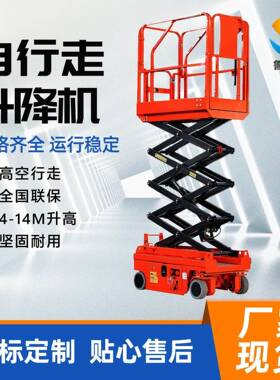 小型自行升降平台 厂家液压空作业车 电动自行式升降机