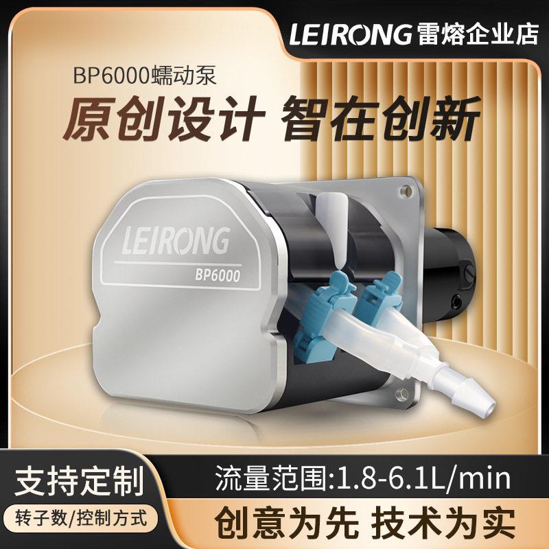 雷熔蠕动泵6000ml/min实验室果汁灌装双通道进样抽水自吸泵精度