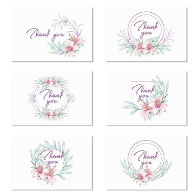 thank you card pack空白小清新感谢卡 small thankyou cards卡片