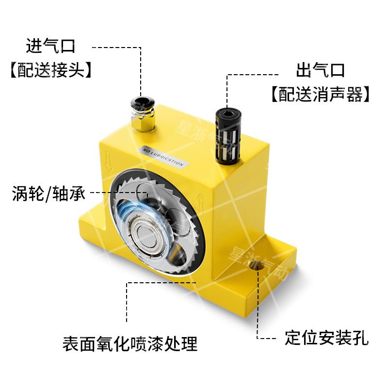 星浙气动G震T空气活塞式振涡轮型器小型振荡器动器配件DWD动厂家