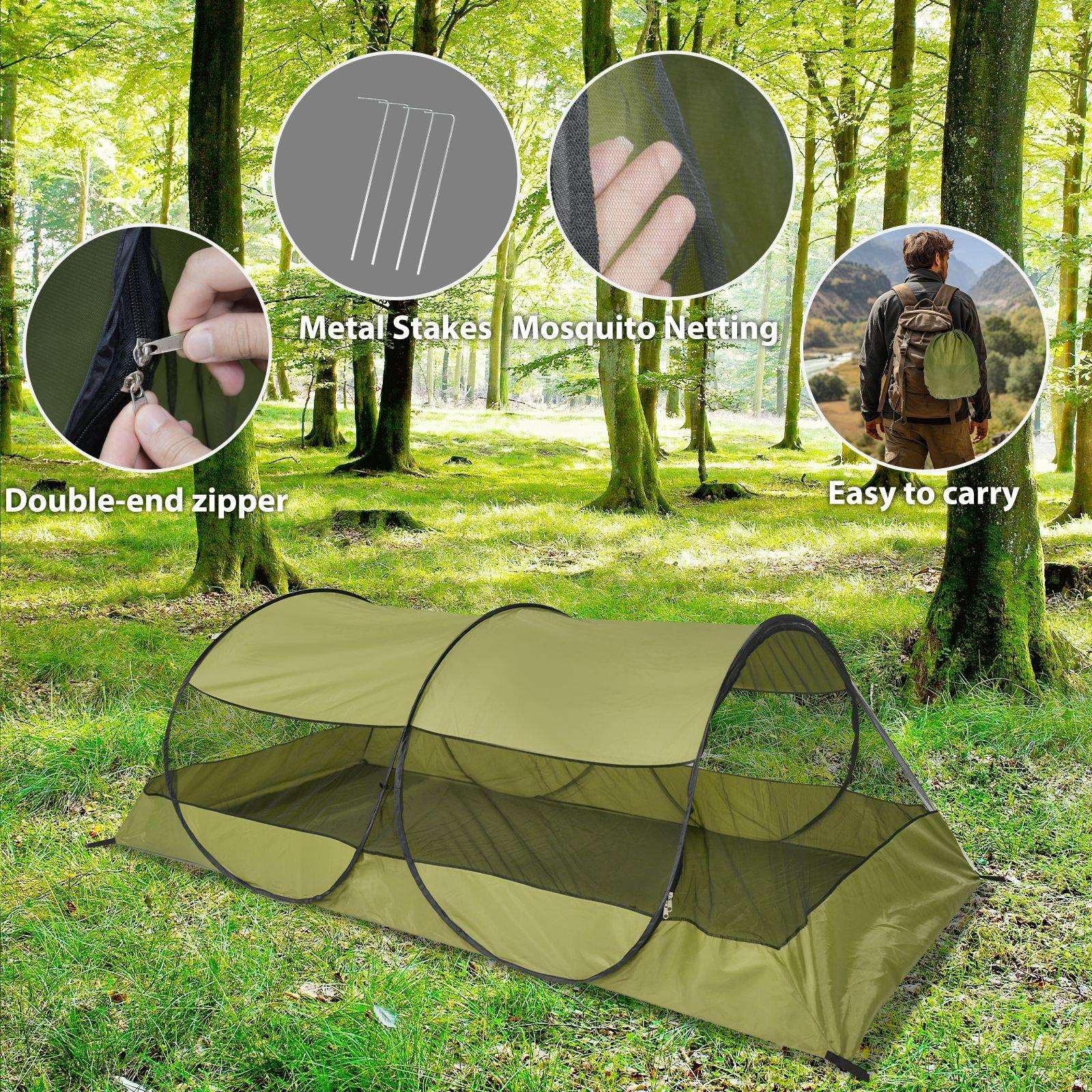 新款可折叠免安装防蚊网纱帐蓬户外露营旅行公园便携式防晒帐篷