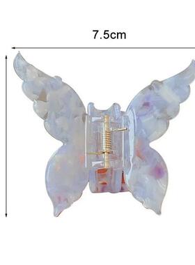 Acetate Butterfly Hair Claw Colorful French Style Hair Styli