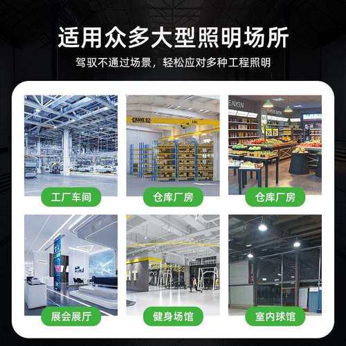 照明LED纳米鳍片工矿灯系列100W150W200W工厂车间厂房灯一件