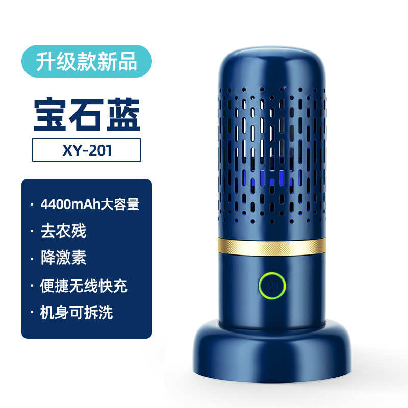 便携果蔬净化器家用果蔬清洗机器食材清洗消毒机充电时洗菜机