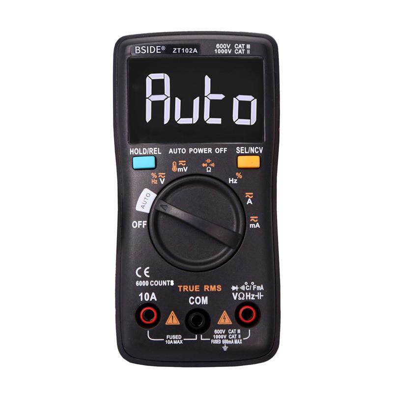 BSIDE ZT102A液晶显示6000字AUTO智能档自动量程数字万用表