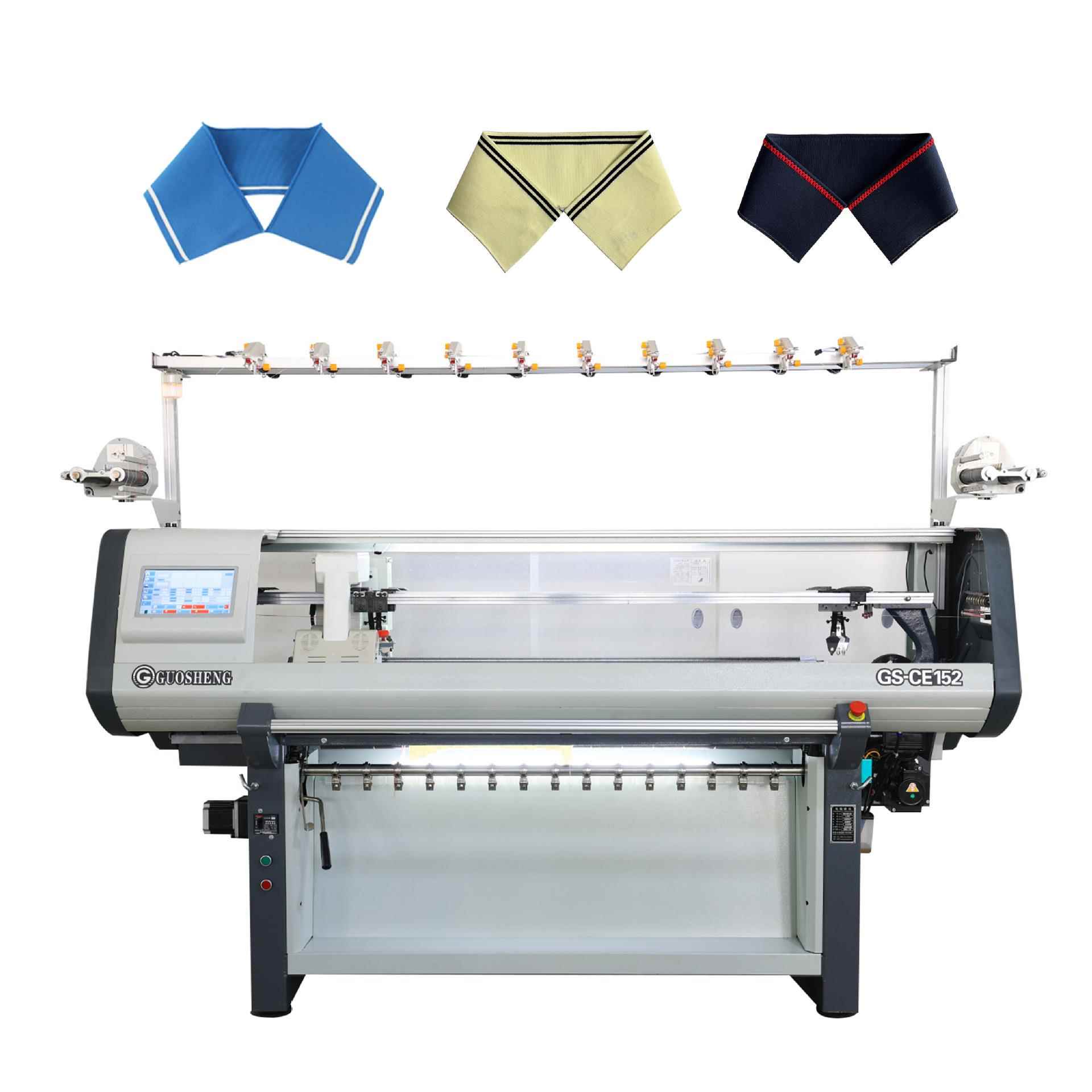 浙江湖州织里提花织领织领机双系统能织各种花型全自动电脑横机