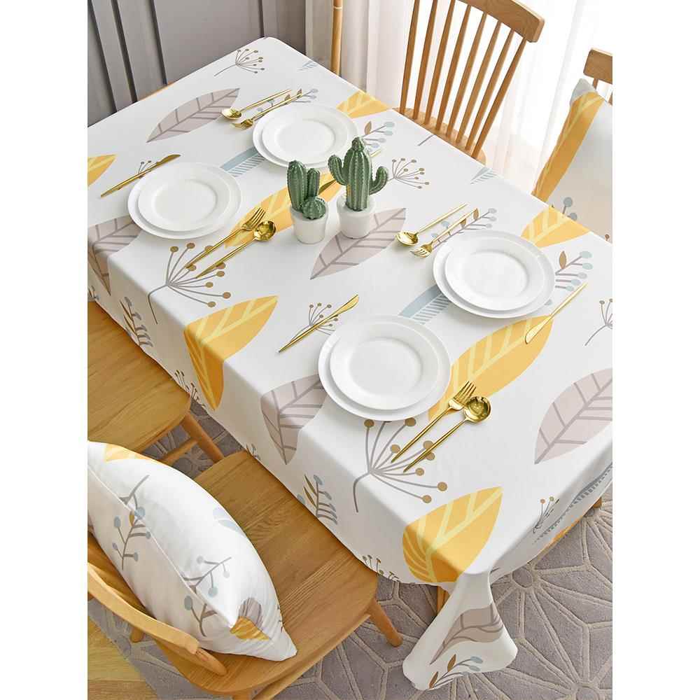 无臭桌旗桌布Tpu防水，防油，防烫，免洗桌布简单欧式矩形咖啡桌