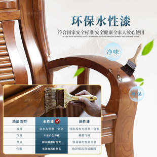 全实木沙发客厅小户型三人位农村自建房适合老人坐 香樟木联邦椅