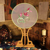 刺绣团扇古风团扇刺绣扇子汉服团扇双面团扇苏绣团扇儿童团扇圆扇