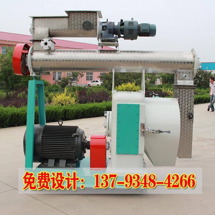 成套畜牧养殖饲料生产线350环模牛羊精补充颗粒饲料颗粒机设备