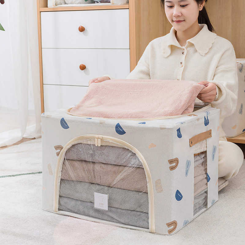 收纳折叠艺储箱衣服物家用百框用布袋家盒纳大号衣物收纳,收纳整理,收纳箱,淘宝优惠券,粉丝福利购,淘宝优惠卷