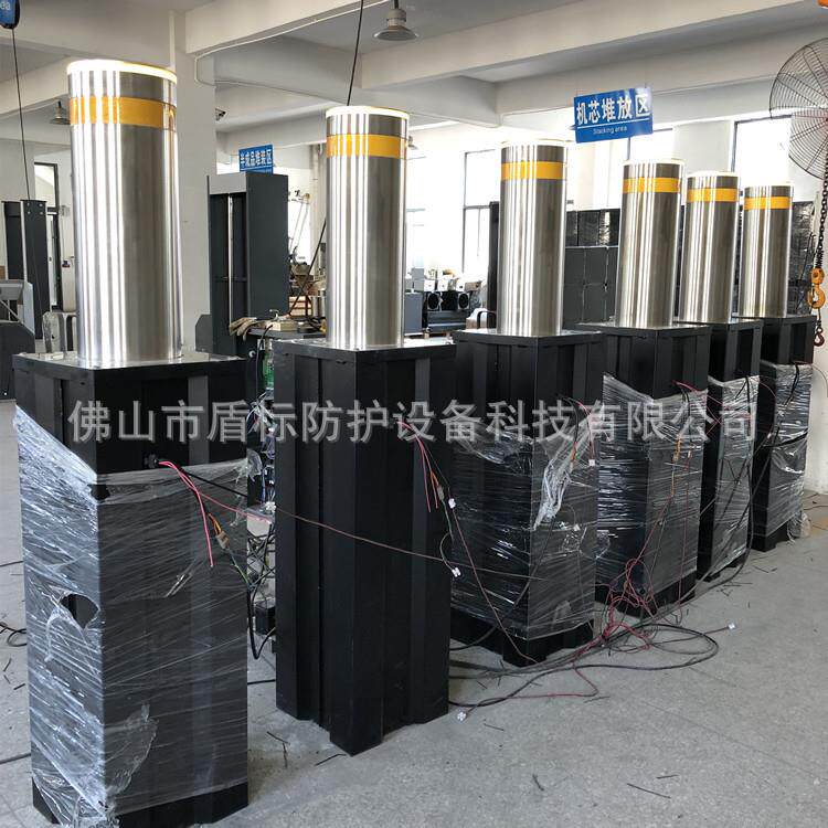 学校公园厂区大门半自动伸缩柱 自动升降液压车档 可移动活动地桩