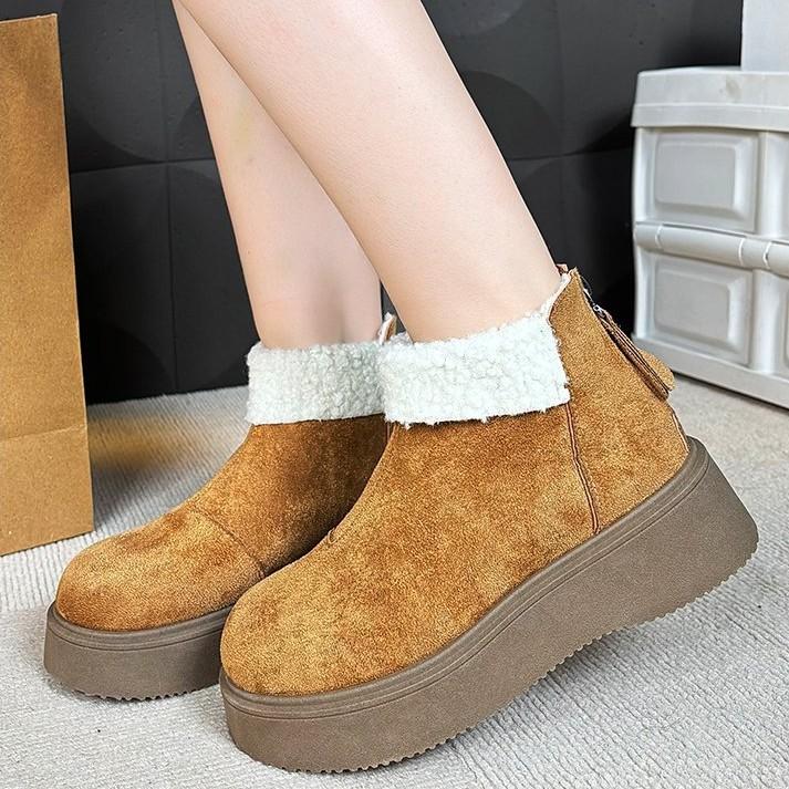 雪地靴小个子厚底增高时尚雪地靴