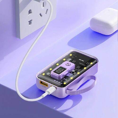 2*217000 Power Bank Cases Battery Storage Box Night Light