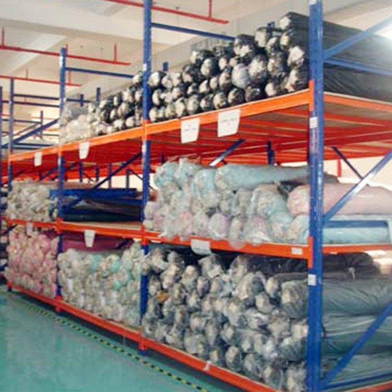 成品库工业货架仓储大型服装仓库布匹存放架布料卷存储料架厂家