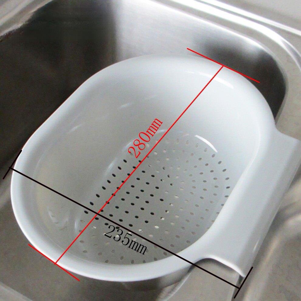 老式厨房水槽配件沥水架滴水篮碗碟架挂式洗菜篮加厚塑料沥水篮子