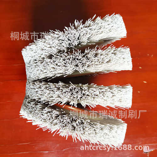 厂家直供精抛磨料刷轮磨料丝抛光轮工业研磨抛光刷研磨氧化铝毛刷