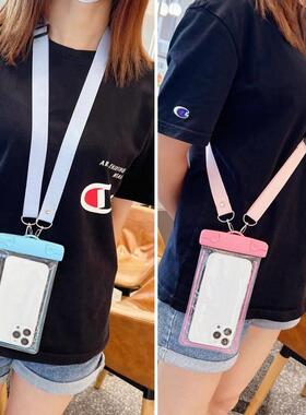 Simple glow-in-the-dark waterproof phone bag touch screen