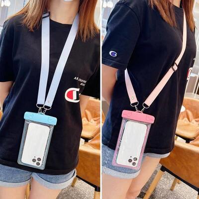 Simple glow-in-the-dark waterproof phone bag touch screen
