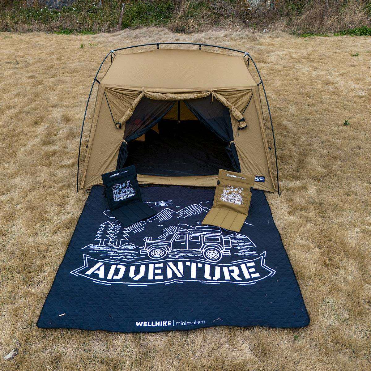 四季户外野餐垫加厚加大防水防潮垫春秋游野炊野餐布便携地垫