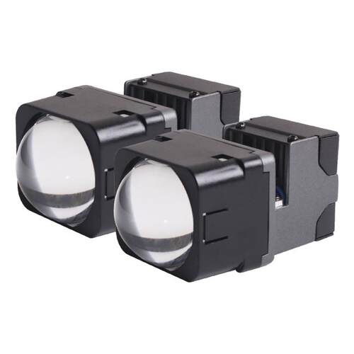 三为车灯新品1.5寸35瓦6000KM5LED双光透镜模组矩阵大灯远光炮