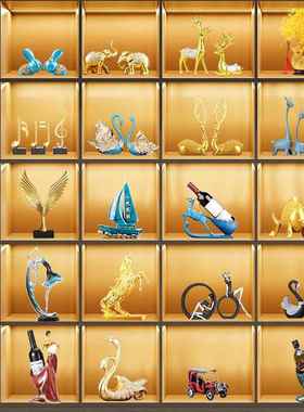 轻奢酒柜摆件家居客厅电视柜装饰品现代玄关餐边柜工艺品乔迁礼品