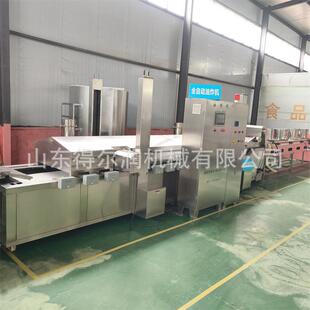 节省人工 自动化程度高 4500型桑叶油炸机 东方脆叶油炸生产线