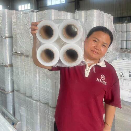 缠绕膜50cm包装打包透明大卷PE工业保鲜拉伸膜包膜保护膜塑料薄膜