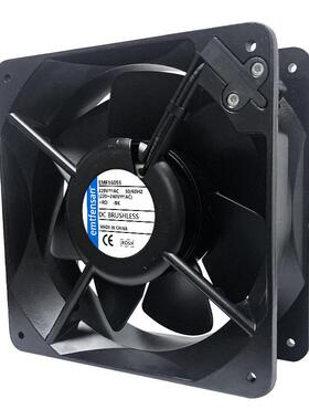16cm/厘米16055 轴流风机 全金属铁叶耐高温 220V 110V散热风扇
