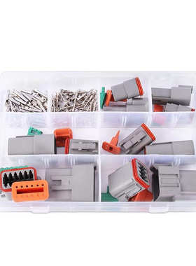 批发 94pcs盒装 DT系列2-16针汽车连接器/公母防水接插件套装