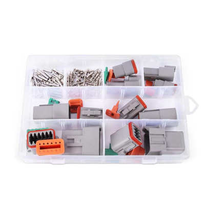 批发 94pcs盒装 DT系列2-16针汽车连接器/公母防水接插件套装