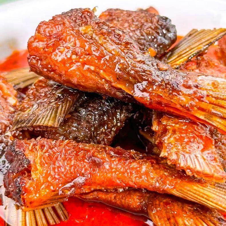 富尚禾香辣手撕鱼湖南特产鱼尾巴即食鱼熟食零食小鱼仔香辣小公鱼