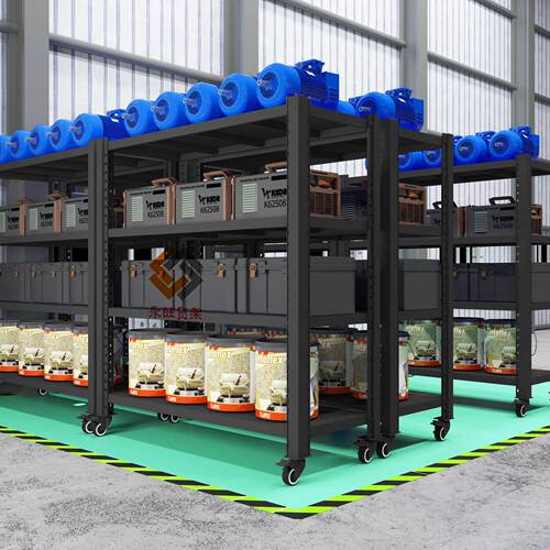 重型仓储货架带轮子可移动加厚置物架展示架铁架家用多层多功能