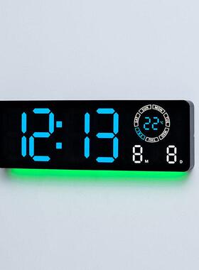 led大屏电子数字时钟挂墙大尺寸客厅闹钟万年历2025新款多功能表