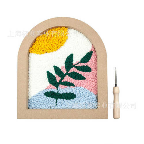 拱形门窗型戳戳绣套装装饰画装饰类手 工diy戳戳绣材料包非成品