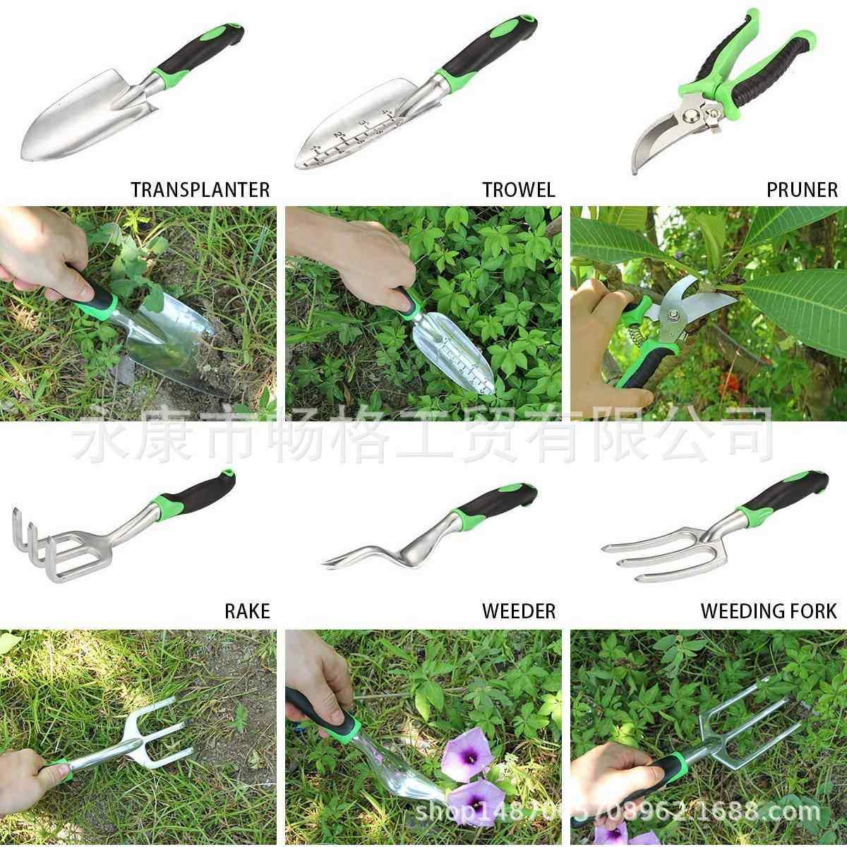 亚逊热销园林铲用1品件铝合金套装0套花FNB马园工具套装铲子套装