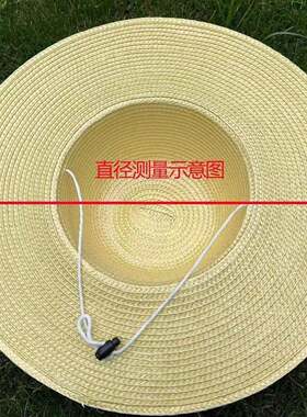 男式草帽中老年人爸爸大檐大沿帽户外防晒遮阳夏凉礼帽牛仔太阳帽