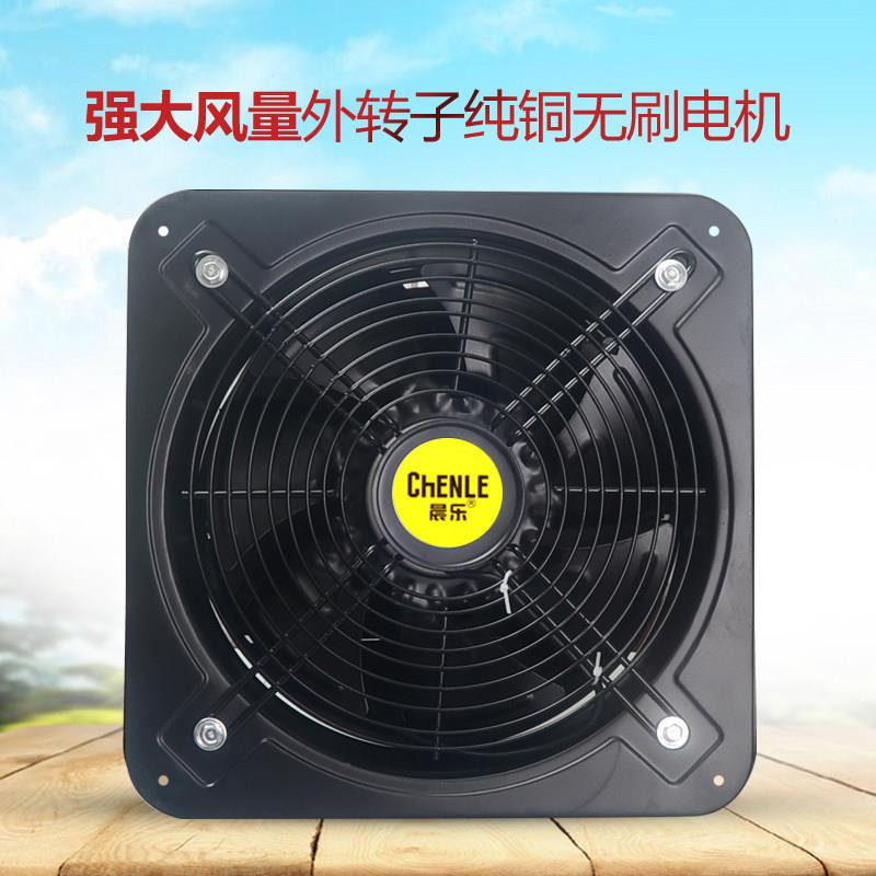 方形外转子轴流式风机 百叶窗排风机高速排气扇节能换气风扇工业