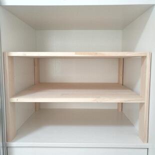 定制衣柜分层隔板置物架板鞋柜内收纳层架整理架柜子定做实木隔断