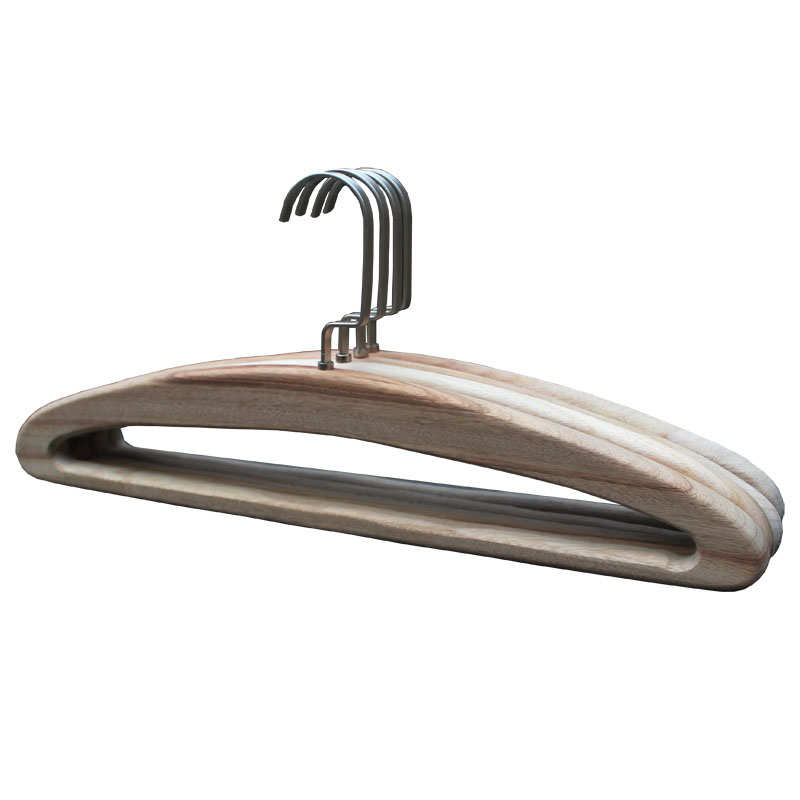 天然整料无漆香樟木衣架全樟木原木色纯实木防滑衣撑防虫蛀不变形