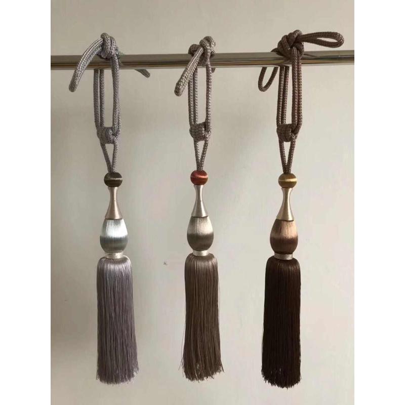 舒馨欧式窗帘绑带绳高档配件65公分人工流苏A31优美挂球厂家直销